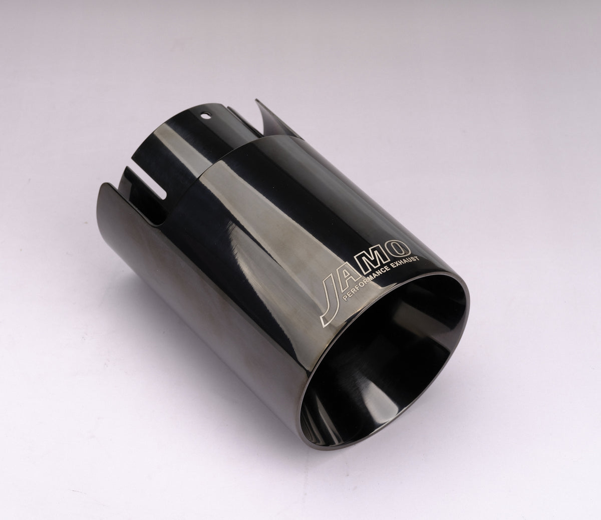 Double Wall Exhaust Tip TH Black Chromed